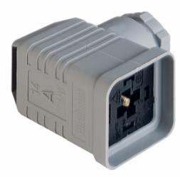 GDMW 3011DF 3+PE, dławik PG11, szary gniazdo na kabel z 6mm osłoną połączenia + śruba M3x35, 932 547-206, GDMW3011DF, 932547206,