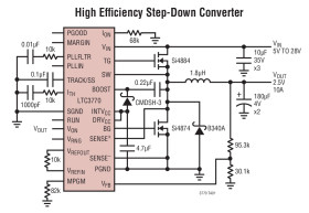 Fast No R Step-Down Synchronous Controller with Margining, Tracking and PLL