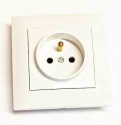 Gniazdo elektryczne podtynkowe pojedyncze z uziemieniem 1P+Z
