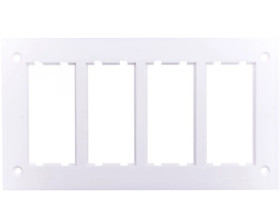 Simon Connect Ramka CIMA PRO poczwórna do puszki SBM450 8x K45 czysta biel SBM4029