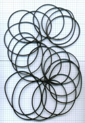 PASEK NAPĘDOWY 2,0MM X 2,0MM - RÓŻNE WYMIARY (ŚREDNICE 75-95MM DŁUGOŚCI ZŁOŻ. 110-145MM) ZESTAW OK. 20 SZTUK