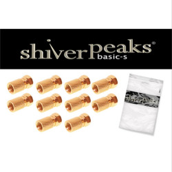 BS85008-10AG F-plug, 6.5 gold plated, with large nut, 10 pieces