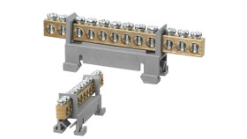 Mostek Zerowy Listwa Złączka Zacisk 12P Szary Lzm-W12