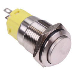Raised Button On-(On) Momentary 16mm Vandal Push Button Switch SPDT