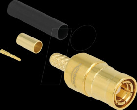 91786 SMB plug for crimping RG-174 / RG-316 with matching shrink tube