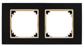 Santra Ramka Podwójna Czarny/Złoty 4172-47