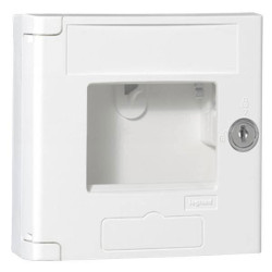 Legrand 038056 Key Cabinet 125x125x45mm Plastic White IP44 IK07 Signal Contact