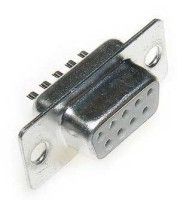 DE-09-G Gniazdo szufladowe lutowane na kabel 09 pin - typ D-SUB