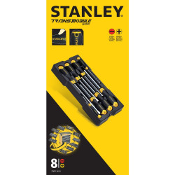 Zestaw wkrętaków Stanley Poszerzony, równoległy, Phillips 8 szt.
