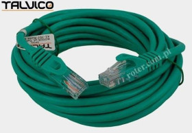 Patch cord UTP kat.5e CCA 5,0m zielony 5P31