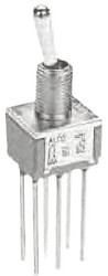 Przełącznik Wł.-wł. średnica wycięcia 6.35mm DPDT TE Connectivity Płytka drukowana długość przełącznika 10.41mm