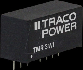 TMR 3-1223WI DC/DC converter TMR 3WI series, 3 W, 4.5-18/±15 VDC, SIP