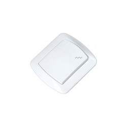 Wyłącznik AKORD AW6/11 schod. Biały KONTAKT