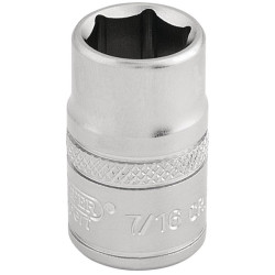 Draper Expert 16551 3/8&quot; Sq. Dr. 6 Point Imperial Socket (7/16&quot;)