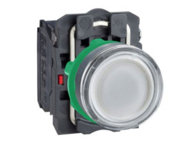 PODŚ.PRZYCISK KRYTY LED NO+NZ 24V BIAŁY