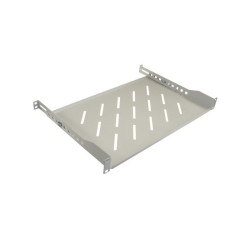 Półka regulowana 19" 1U do szafy Rack, głębokość 280mm V RAL7035