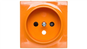 Simon 54 Pokrywa Gniazda Pojedynczego Z Przesłonami Pomarańczowa Dgz1zp/32