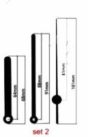 UM211.00SET2 Zestaw wskazówek do modułu zegara WiFi