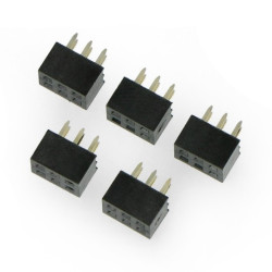 Gniazdo żeńskie 2x3 raster 2mm proste - 5szt.