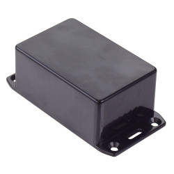 1591LFLBK Hammond Multipurpose Black FRABS Enclosure Flanged Lid 85 x 56 x 39mm
