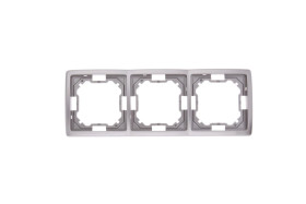 Simon Basic Standard Ramka potrójna uniwersalna stal inox BMR3/21