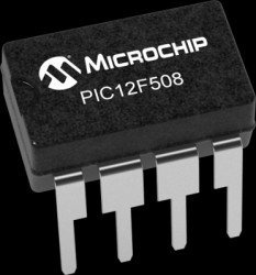 PIC Microcontroller, 8 bit, 4 MHz, DIP-8, PIC12F508-I/P