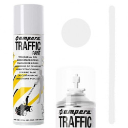 Farba do malowania linii, znakowania jezdni biała 500ml spray AMPERE TRAFFIC PAINT