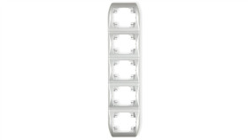 Trend Ramka Pionowa Pięciokrotna Srebrny 5Rv-5