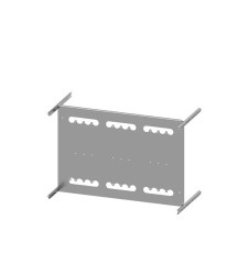 Mocowanie elektroinstalacyjne, kolor Szary, 4-krotna, Blacha stalowa, Siemens