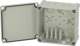 ABS enclosure, (L x W x H) 75 x 130 x 130 mm, gray, IP65, 5814023