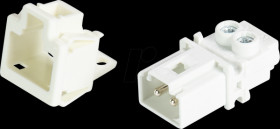 91.922.9053.0 Device connection (snap-in) - plug, white, 2-pin