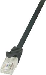 kabel LAN LogiLink CP1053U, 1 szt., RJ45, CAT 5e, U/UTP, 2.00 m, czarny