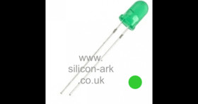 LED - 5MM green round (L-53SGD) - Kingbright