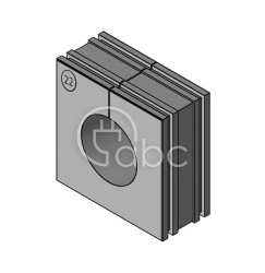 Moduł uszczelniający KT duży, KT 22, z otworem 1x22-23 mm, 41222