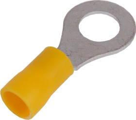 Końcówka kablowa izolowana oczkowa Cu M8 100szt żółta