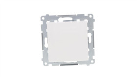 Simon 54 Przycisk Pojedynczy, Szybkozłącza, Biały Dpr1.01/11