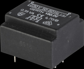 150.06 Transformer, Gerth series 150.xx, 0.33 VA, 6 V