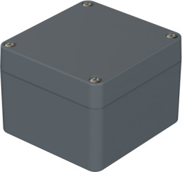 PA enclosure, (L x W x H) 75 x 80 x 57 mm, silver gray (RAL 7001), IP65, 38105000