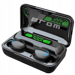 SŁUCHAWKI BEZPRZEWODOWE BLUETOOTH 5.1 + POWERBANK MIKROFON SPORTOWE DOUSZNE