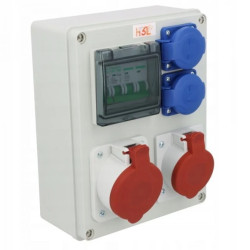 ROZDZIELNICA BUDOWLANA SZARA 4S 1x32/5 1x16/5 2x250V ZABEZPIECZENIE