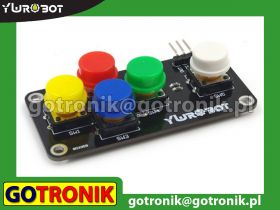 Moduł klawiatury analogowej 5 przycisków tact-switch