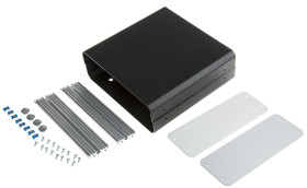 Obudowa urządzeń elektronicznych METCASE Unicase Aluminium, Czarny wysokość zew: 65 mm 180 mm 185 mm IP40