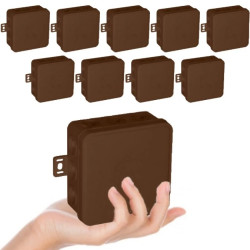 VIPLAST Puszka V7 Bryzgoszczelna Brązowa IP54 10 sztuk