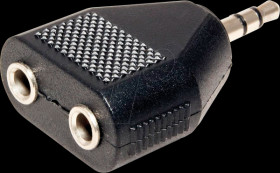 11994440 3,5mm Klinke Adapter, 1x Stecker / 2x Buchse