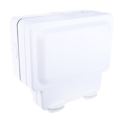 Gniazdo wtykowe Typ G - brytyjski natynkowe MK Electric ścieżki: podwójne 13A