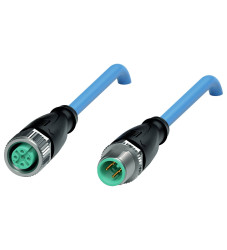 Pepperl+Fuchs 70122491 Złącze konfekcjonowane czujnika/aktuatora V1-G-N4-3M-PUR-V1-G, piny: 4, 4, 3 m, 1 szt.