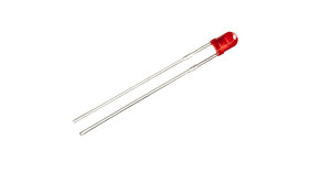 LED, Montaż na panelu, czerwona, 2 V, RND, RND