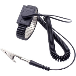 Quadrios 1903EC037 ESD wrist strap Black 4 mm stud socket Grounding Wristbands