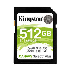 Karta SD SD, 512 GB, Kingston Canvas Select Plus -25 → +85°C