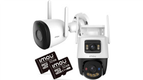 Zestaw 2 Kamer Ip Imou Bullet 2C 4Mp I Cruiser Dual 10Mp (5Mp + 5Mp)